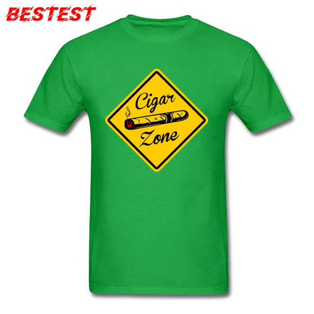 Cotton Men's T shirt Cigar Zone Tshirts 