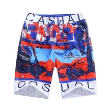 Летние пляжные шорты для мальчиков мальчик Swims свободные Магистральные печатных дети совет Шорты купальные костюмы Шорты Sportwear доска Шорты