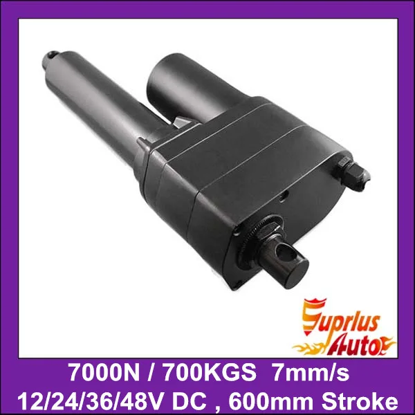 

7000N/ 700KGS/ 1540LBS Heavy Load 24inch=600mm Stroke 12V DC Heavy Duty 7mm/sec Speed Linear Actuator