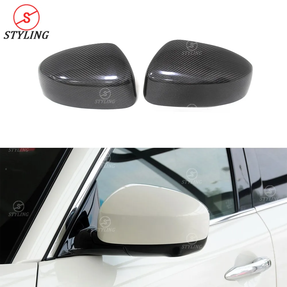 Fx35 Real Carbon Fiber Mirror Cover For Infiniti Fx37 Rear Side View