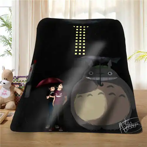 На заказ totoro_and_jiji__ b(1) одеяло мягкий флис DIY ваша фотография украшение спальня диван мульти размер#929-02-001-47 - Цвет: Blanket