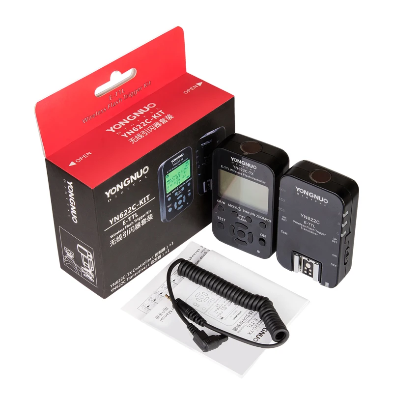 Yongnuo-Wireless-E-TTL-Flash-Trigger-Kit-YN622C-KIT-Transmitter-Controller-YN622C-TX-YN622C-Transceiver-for