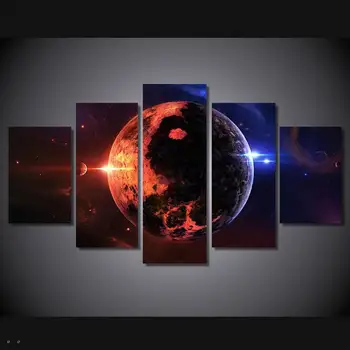 

Hd Printed Space Wide Planet Painting Canvas Print Room Decor Print Poster Picture Canvas Free Shipping/90682