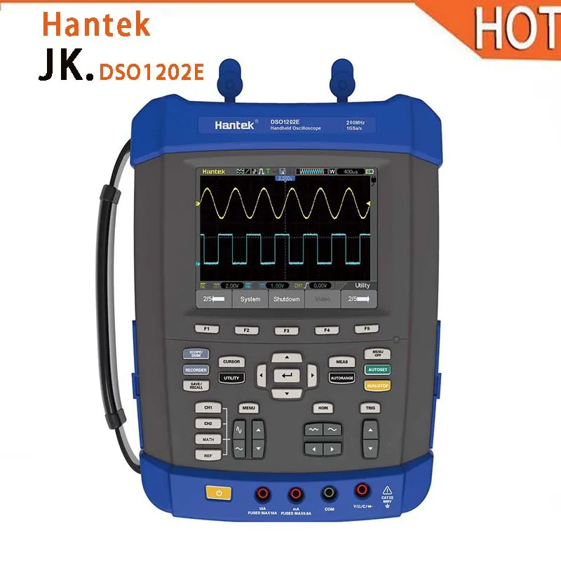 

Hot Hantek DSO1202E Bandwidth 200MHz 1GSa/s 5in1 Digital Oscilloscope /Recorder/DMM/FFT Spectrum Analyzer/Frequency Counter