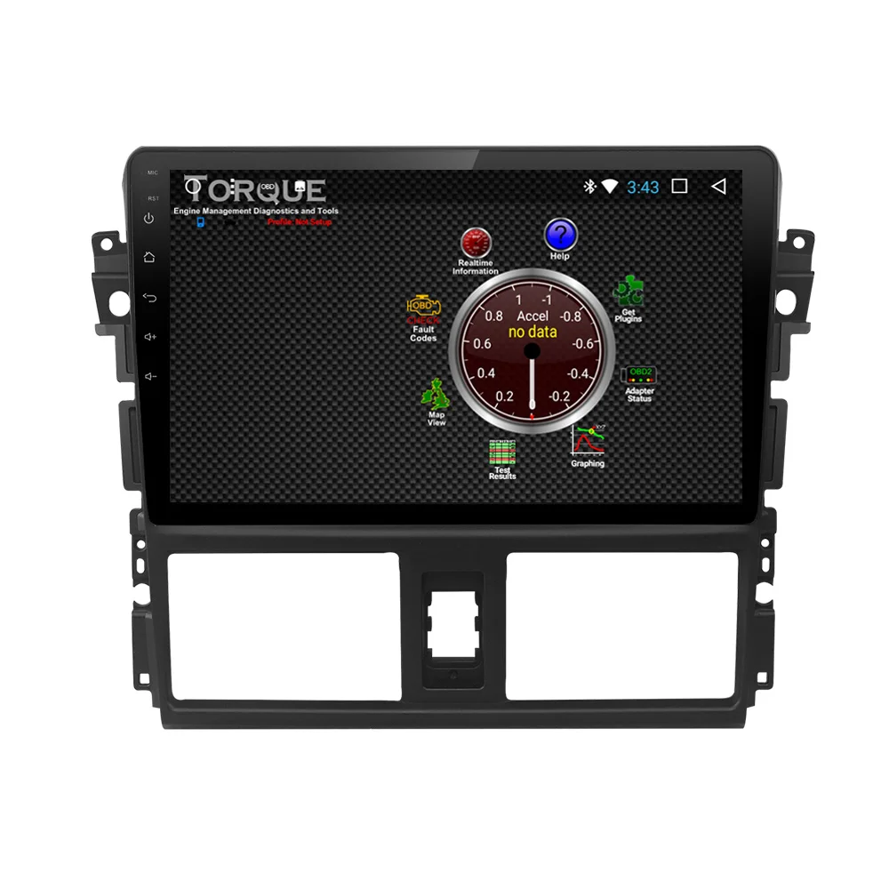 Cheap JIUYIN 10.1 Inch Android 7.1 Quad Core Car DVD Player For Toyota Vios Yaris L 2013 2014 2015 Car Multimedia Player 4