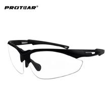 Protear Safety Glasses Protective Eyewear Clear Anti Fog Scratch Resistant Lens Military Ballistic Standard UV 400 Protection