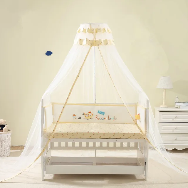 Palace Style Baby Cot Crib Mosquito Nets Height Adjustable Summer