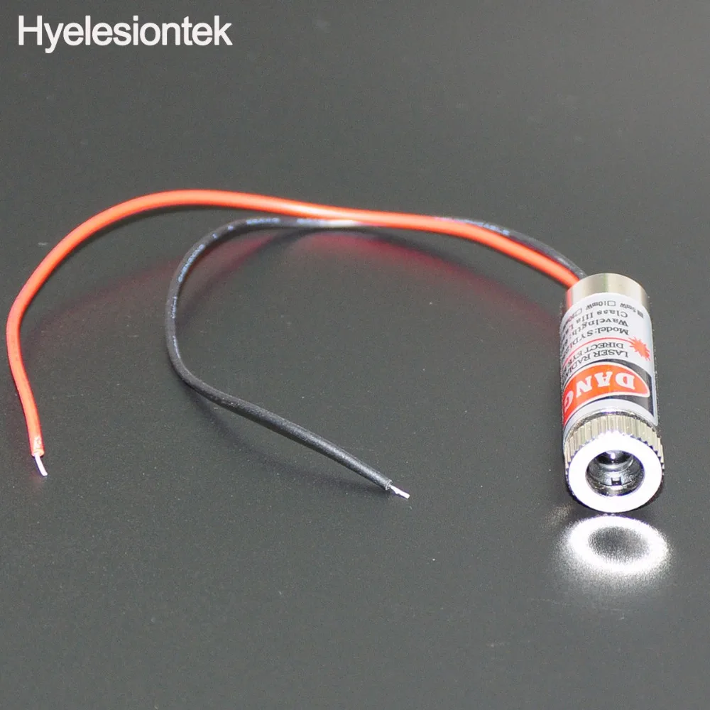 5mW Red Dot Adjustable Laser Module 650NM Focus Stripe Lens Laser Head