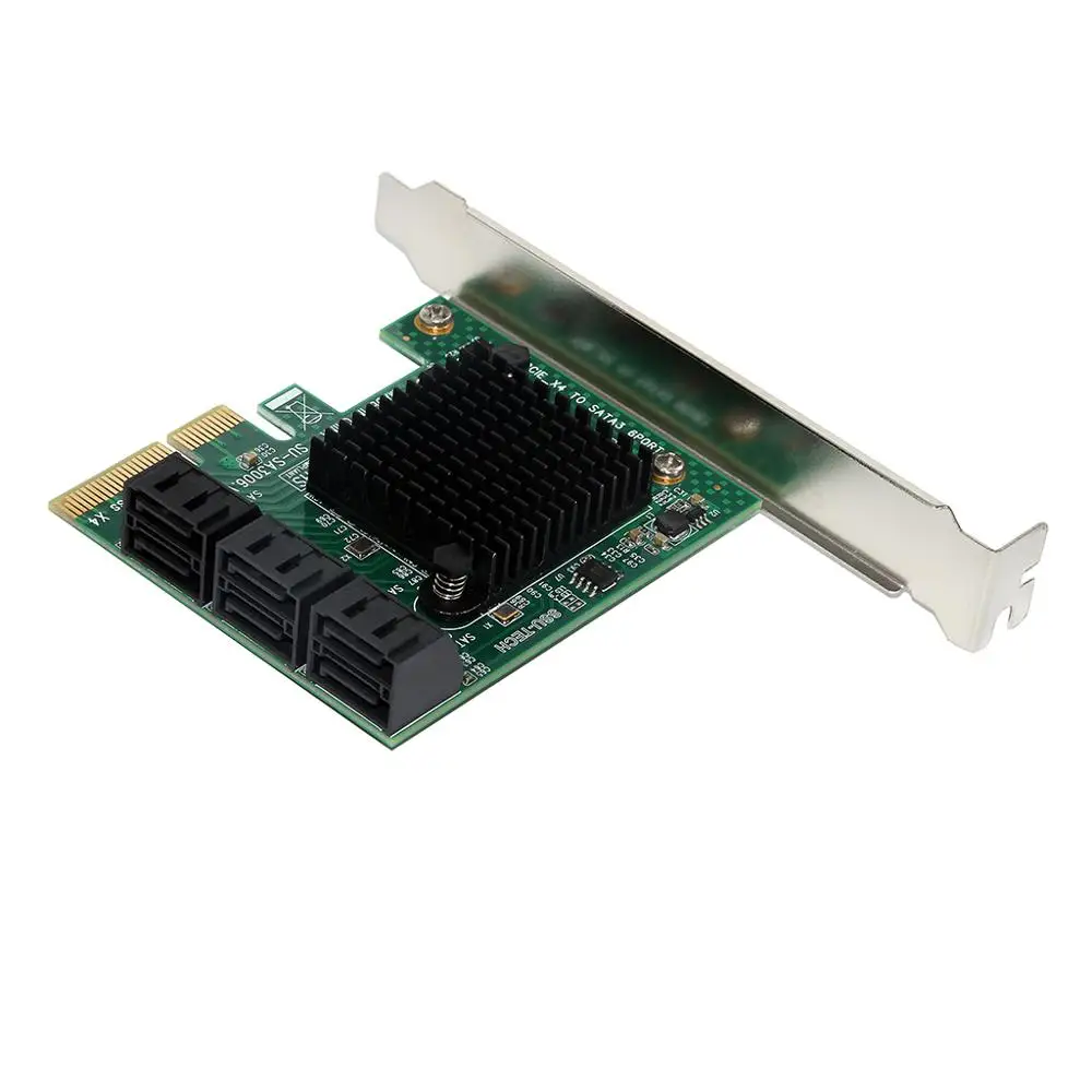 Añadir Tarjetas PCI Express PCI/PCIE SATA 3/controlador de adaptador SATA3 PCI-E PCIE SATA expansión tarjeta de 6 puertos SATA 3,0 6 Gb Añadir Tarjetas PCI Express PCI/PCIE SATA 3/controlador de adaptador SATA3 PCI-E PCIE SATA expansión tarjeta de 6 puertos SATA 3,0 6 Gb