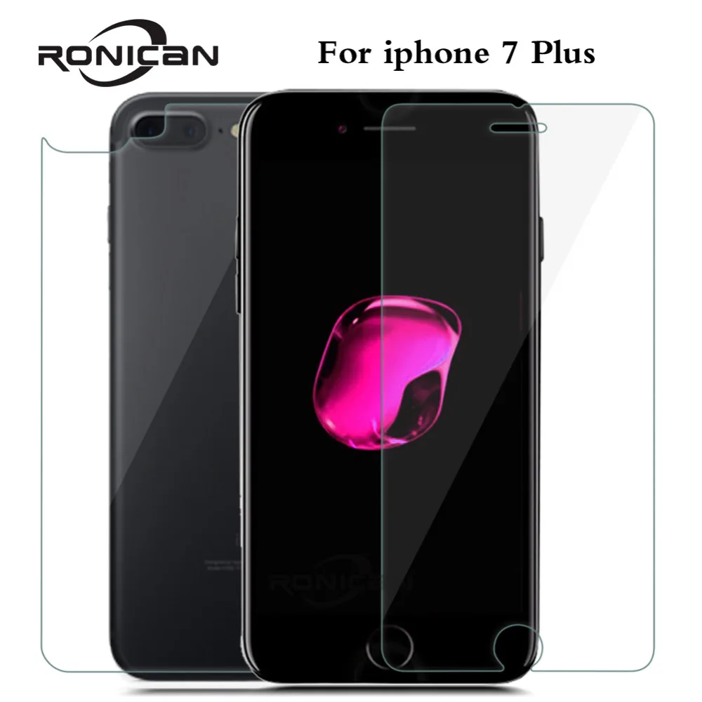 for iphone 7 plus front and back tempered glass