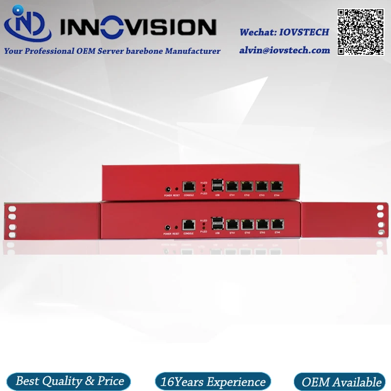 Мини 1U Настольный 4GBe Lans с четырехъядерным процессором J1900 сетевой серверный