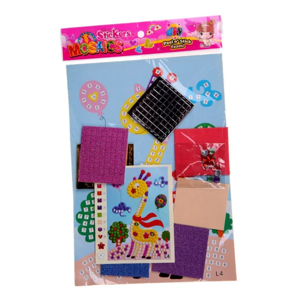 Random Pattern 1PC Baby Kid Developmental Toy 3D Crystal Mosaics Art Sticker Educational Craft Toys Decorations