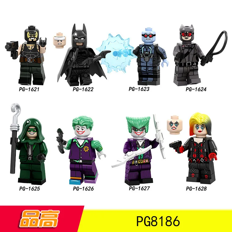 

Superhero Batman Mister Freeze Bane joker Harley Quinn Minifigured Building Blocks Figure Bricks Compatible With Legoings