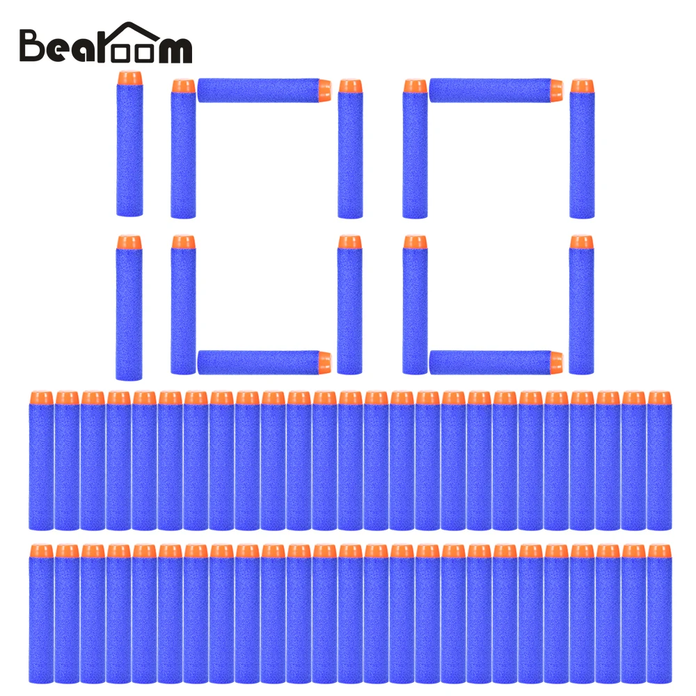 

Nerf Bullet 100pcs Soft Hollow Head Outdoor Fun Sports Toy Colorful Toy Gun Bullets For Children Toys As Holiday Birthday Gift