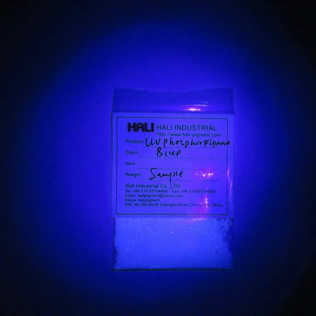UV phosphor pigment,UV fluorescent pigment,colorwhite,under UV light 02