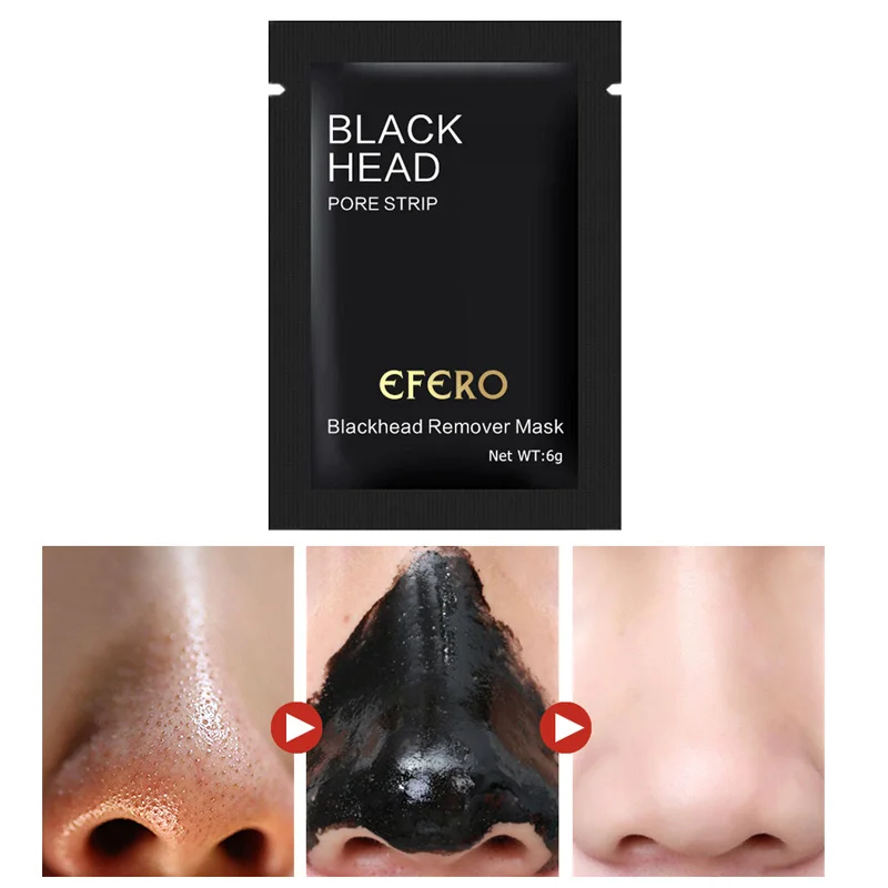 

6g/Bag Blackhead Remover Bamboo Charcoal + Volcanic Mud Balance Oil Clean Blackhead Face Masks For Suction Black Head Deep Clean