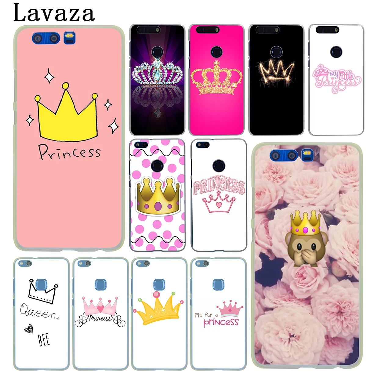 buy Lavaza PRINCESS Queen boss crown king Case for Huawei Y9 Y7 Y6 Prime 2019 2018 Honor 20 10 8C 8X 8 9X 9 Lite 7C 7X 7A Pro
