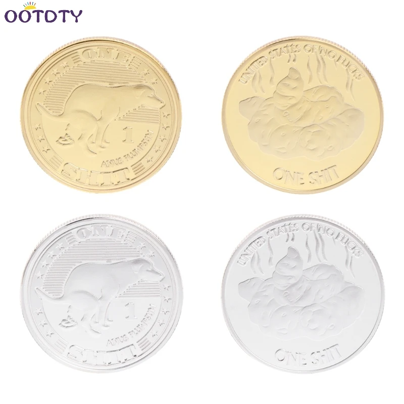 Non-currency Commemorative Coin Funny dog feces Gold Silver Collection Gift Souvenir Crafts Art Bitcoin Non-currency Commemorative Coin Funny dog feces Gold Silver Collection Gift Souvenir Crafts Art Bitcoin