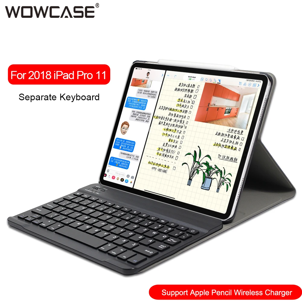 WOWCASE клавиатура для iPad Pro 11 чехол Магнетическое умное Беспроводной Bluetooth клавиатура для iPad 11/12. 9/9. 7 дюймов чехол s Беспроводной клавиатура