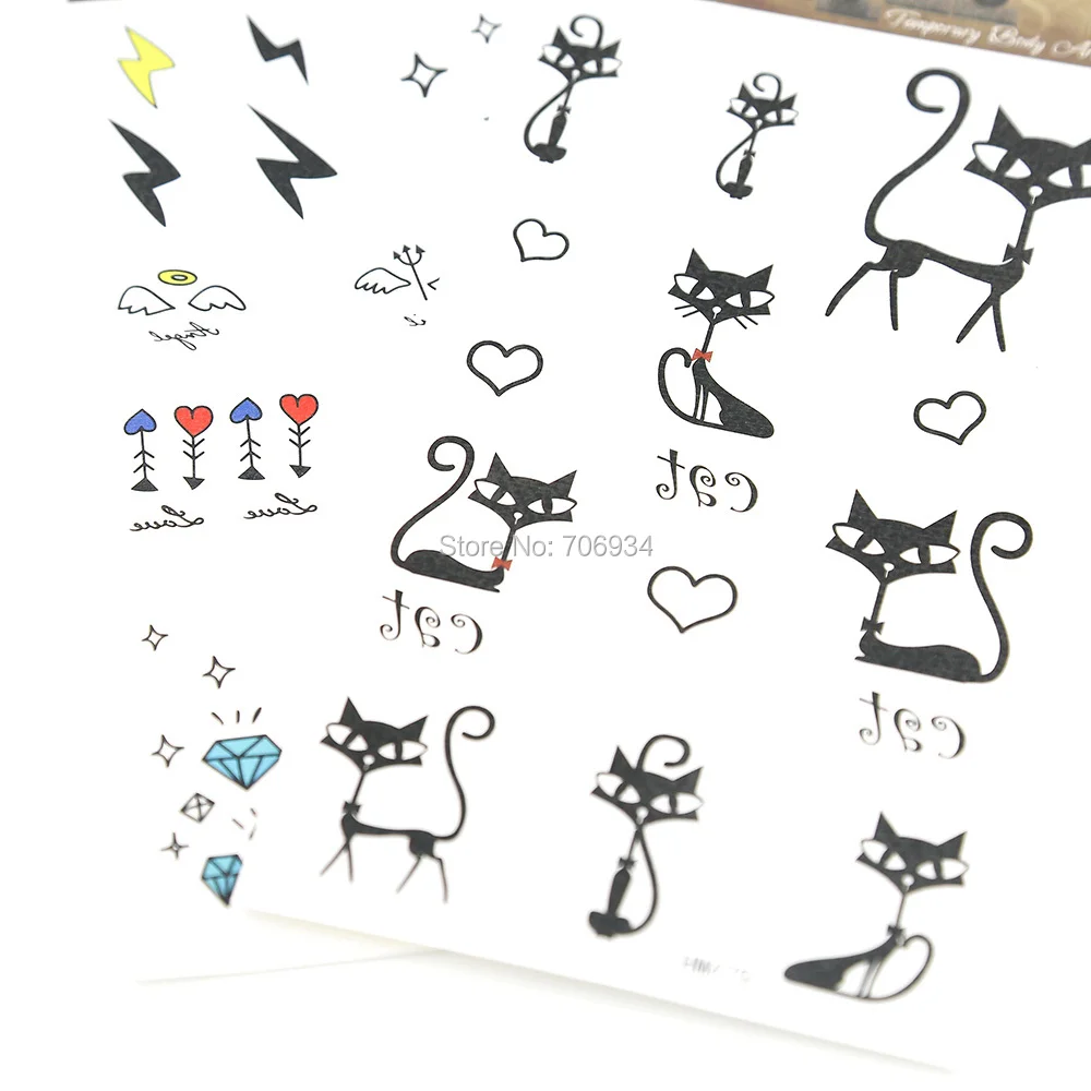 

Temporary Tattoo Sticker 10pcs New Body Tattoo Waterproof Arm Chest Tattoos 172*100MM HM