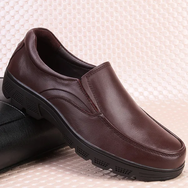 Phragmites/официальная деловая обувь из мягкой лакированной кожи; обувь для Дедушки; теплая мягкая модельная обувь на плоской подошве; большие размеры;#50 - Цвет: Хаки