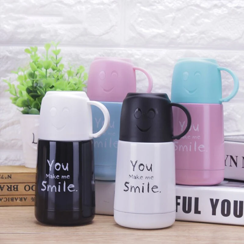 Корейская Creativesmiley прыгающая Крышка для лица изоляционная термос из нержавеющей