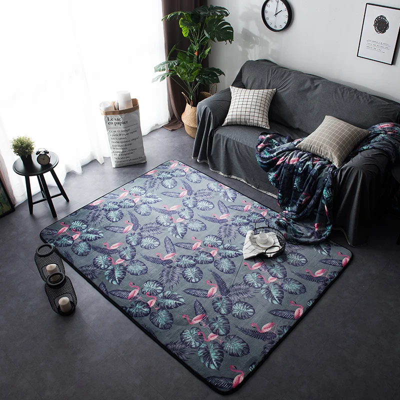 Флисовый коврик из альпаки и кактуса для гостиной, многоразмерный Противоскользящий прямоугольный ковер и ковер домашний декор, коврики для спальни