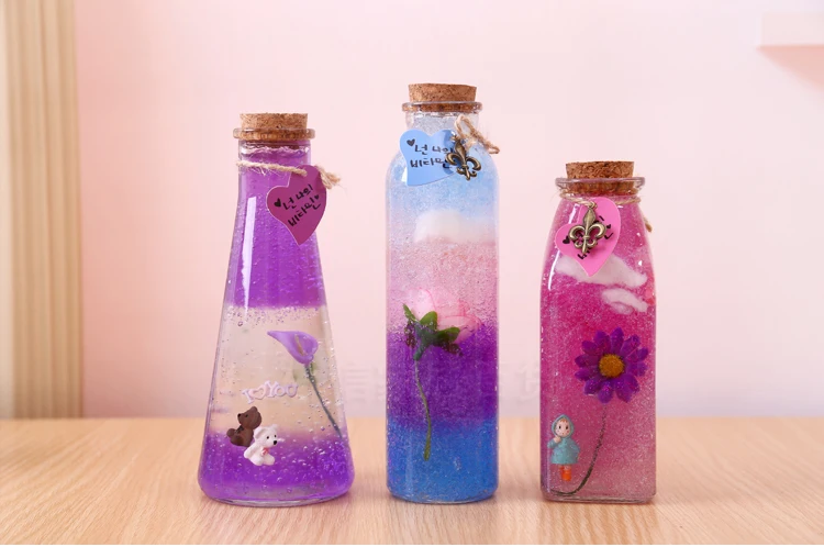 Стеклянная бутылка желаний, счастливая звезда Звездная банка, DIY дрейфующих бутылки культуры воды растение ваза Бутылочки для пудинга 10 шт