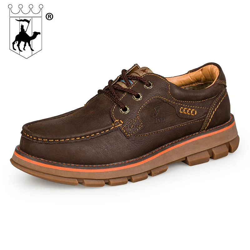 Aumento Ao Brown Couro Camada De Respirável Nova Sapatos Homens Dos dark Ar Grosso Livre Brown Marca Fundo Tendão redbrown Primeira Light CqT0xxwSv