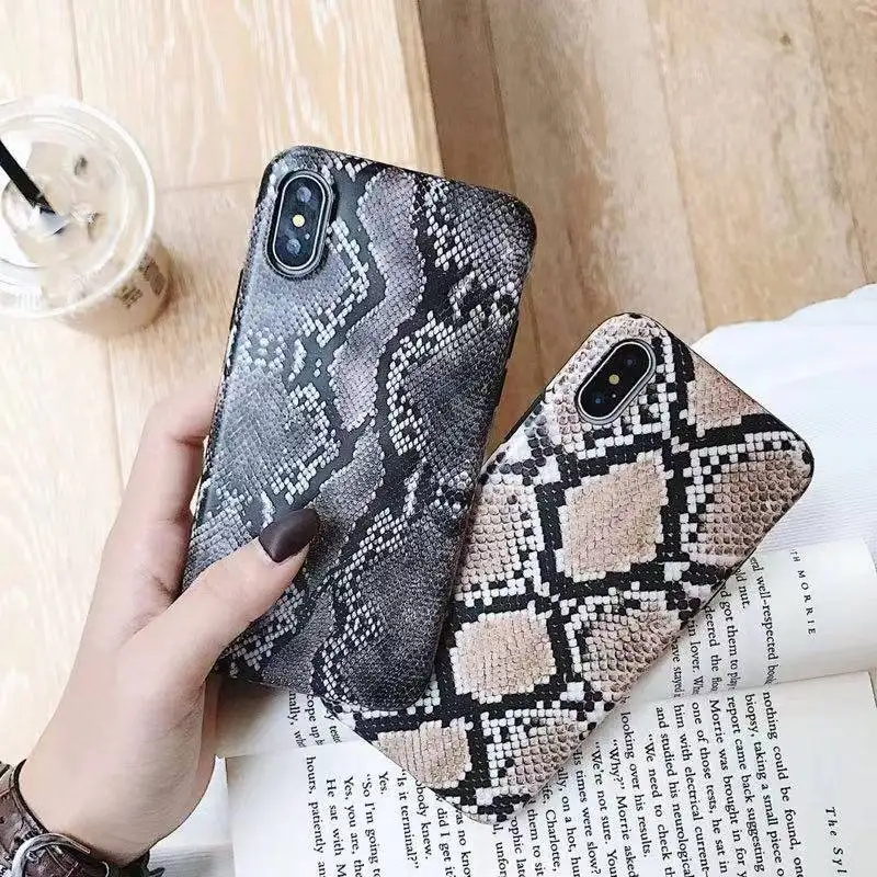 

New Snake Skin Matte For Iphone 6 6S 7 8plus X Xs Xr Xsmax All-Inclusive Soft Shell Drop Protection Sleeve