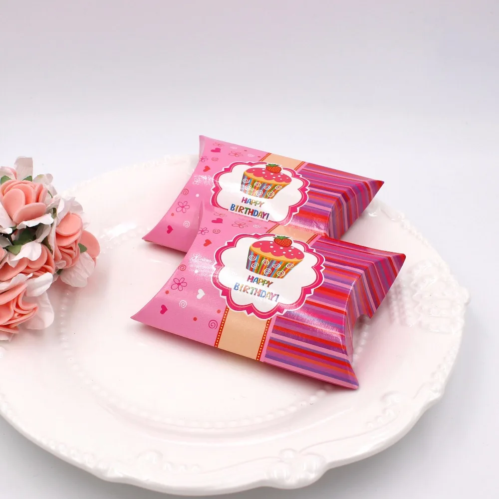 100Pcs Paper Gift Box Candy Boxes Baby Shower Kids Birthday Decorations Favors and Gifts Bag for Guests Event Party Supplies (2)