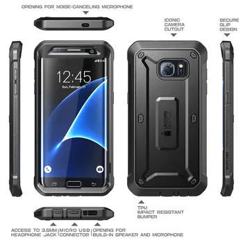 

For Samsung Galaxy S7Edge Case SUPCASE UB Pro Series Full-Body Rugged Holster Cover Case WITHOUT Built-in Screen Protector