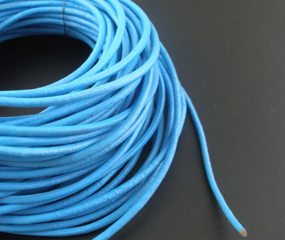 Натуральная кожа ювелирные изделия Веревка синий 2 мм (1/8 "), 1 м Новый