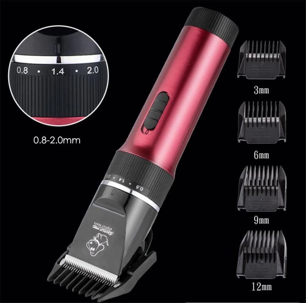 BaoRun P6 Professional Dog Hair Trimmer Rechargeable Pet Cat Grooming Clipper Shaver Low-noise Electric Cutters Haircut Machine pet hair trimmer,dog hair trimmer,dog clipper,pet clipper,hair trimmer