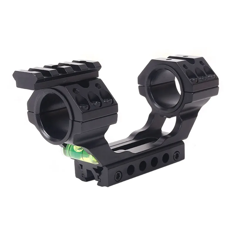 

Tactical One Piece 11mm Dovetail 20mm Picatinny Adjustable Scope Mount 25.4mm 30mm Offset Scope Rings Bubble Level With Top Rail
