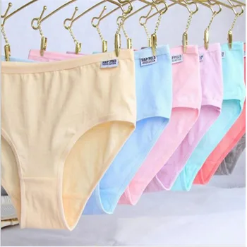 

Slimgirl Women's Comfortable Sexy Panties Underwear Solid Cotton Briefs Low-waist Girl's Intimates Big Size M XL 5 Colors