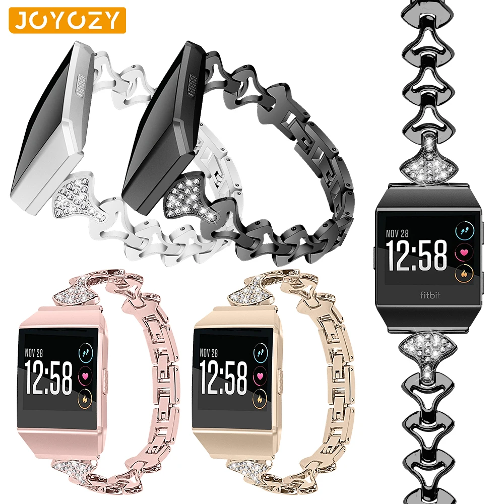

Joyozy new fashion watch band for Stainless Steel Metal Fitbit Ionic Replacement wrist Strap Smart for Fitbit Ionic watch Band