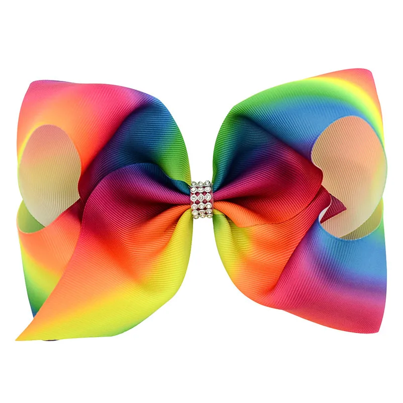 8 Inch Colorful Large Bow Hair Accessories for Girls Kids Women Ribbon