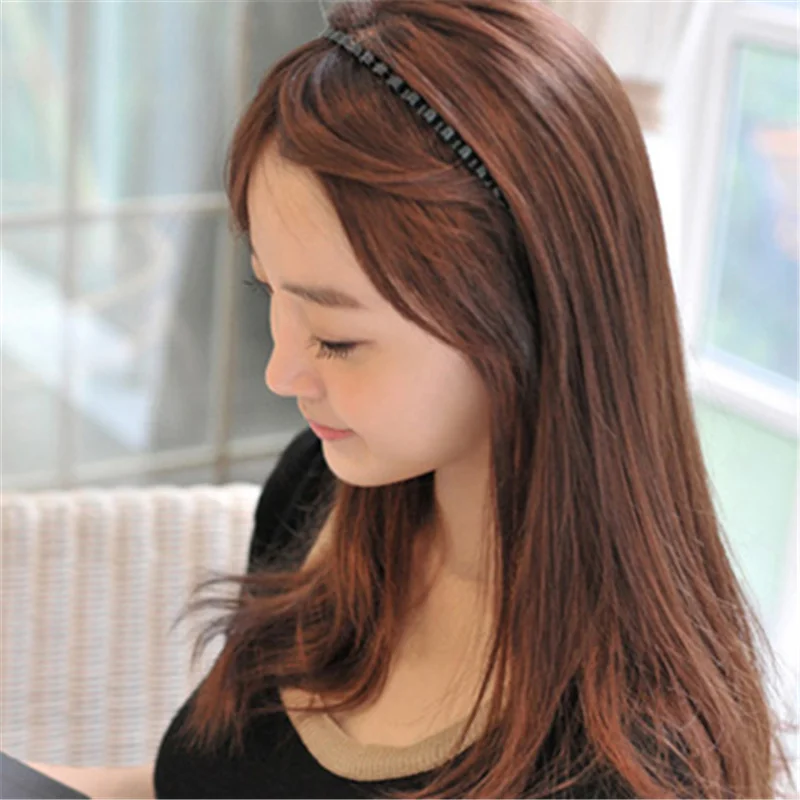 Men Women Unisex Black Wavy Hair Head Hoop Band Sport Headband Hairband Awesome Men Women Unisex Black Wavy Hair Head Hoop Band Sport Headband Hairband Awesome