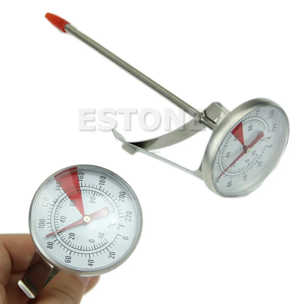 

Hot Sale Stainless Steel Thermometer Cooking Oven BBQ Barbecue Milk Meat Food Probe Thermometer Gauge 100 Degree