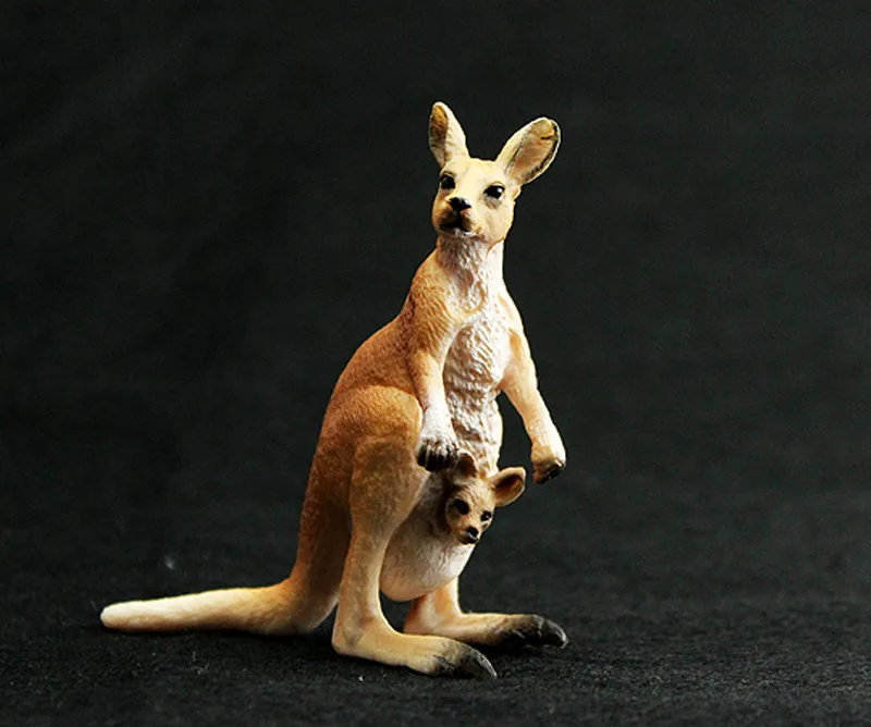 Animals World Kangaroo Static Model Plastic PVC Action Figures Toys