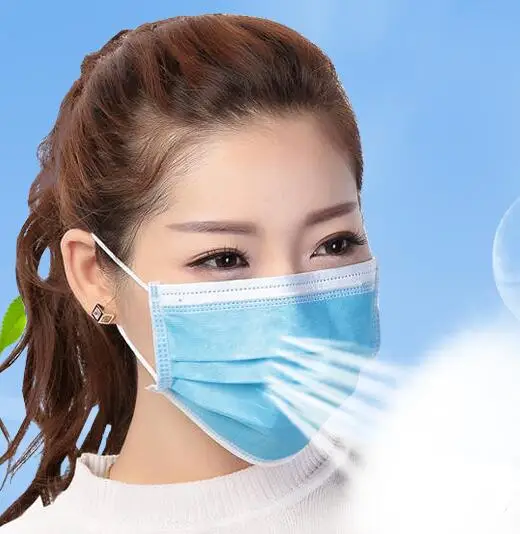 

50pc Dustproof Facial Protective Cover Disposable Face Mask Mouth Cover Medical Dental Earloop Anti-Dust Face Surgical Masks