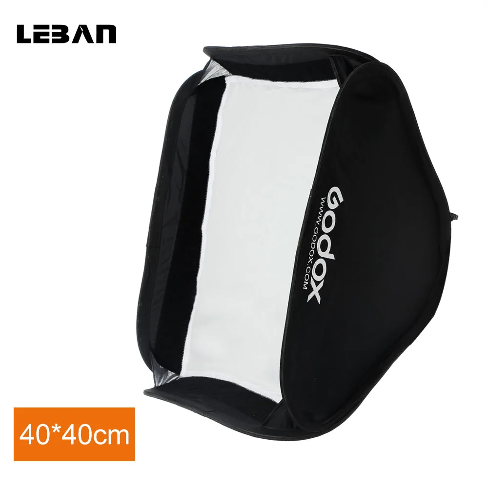 Godox 40*40 см складная Мягкая коробка набор для вспышки камеры s-типа (всего мягкая