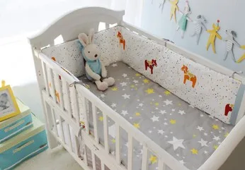 

Promotion! 6PCS baby bedding baby boy crib bedding set cuna jogo de cama (bumpers+sheet+pillow cover)