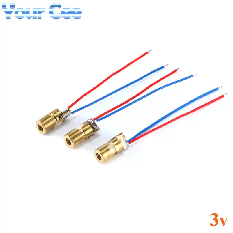 Laserdiode rot 5mW Wellenlänge 650nm Messing Laser-Diode 6x14mm