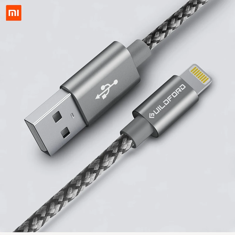

Original Xiaomi Cable for iPhone Fast Charging Data Cable for iPhone X XS MAX 8 7 6 6S 5 iPad mini USB Charger Wire cord