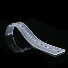 Акриловая доска дисплея ювелирных изделий Браслеты дисплей стенд ожерелье дисплей доска кривой Froster/черный цвет