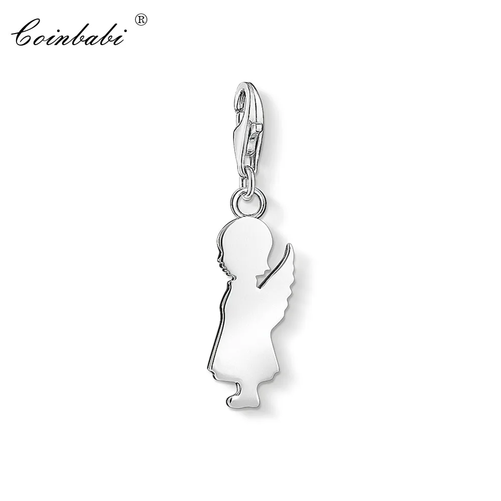 

Charm Pendant Angel Girl,2019 Fashion Jewelry Trendy Sweet Real Authentic 925 Sterling Silver Gift For Women Girls Fit Bracelet