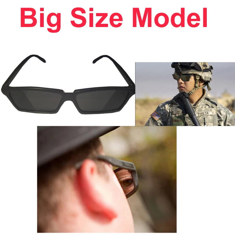 big size personal security glasses 18deg rearview sunglasses anti track
