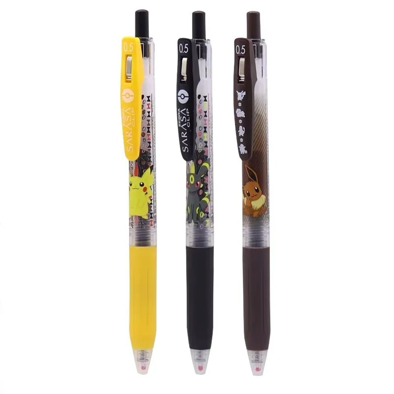 

3pcs/set Limited Edition Zebra Pikachu SARASA JJ15 Cartoon Color Press Gel Pen 0.5mm Kawaii Neutral Pen School Supplies